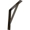 Ekena Millwork Traditional Steel Bracket, Antiqued Brass 2"W x 16"D x 16"H BKTM02X16X16TRABS - alternate 1